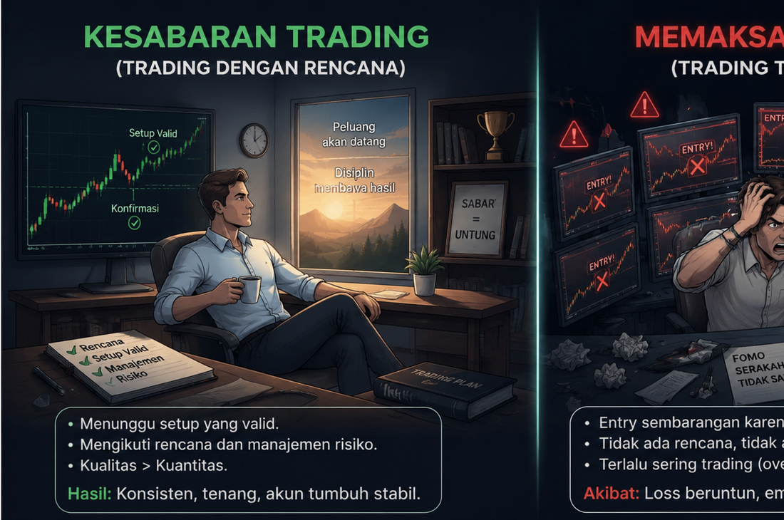Menunggu Itu Sulit. Tapi Memaksakan Trade Biasanya Lebih Mahal